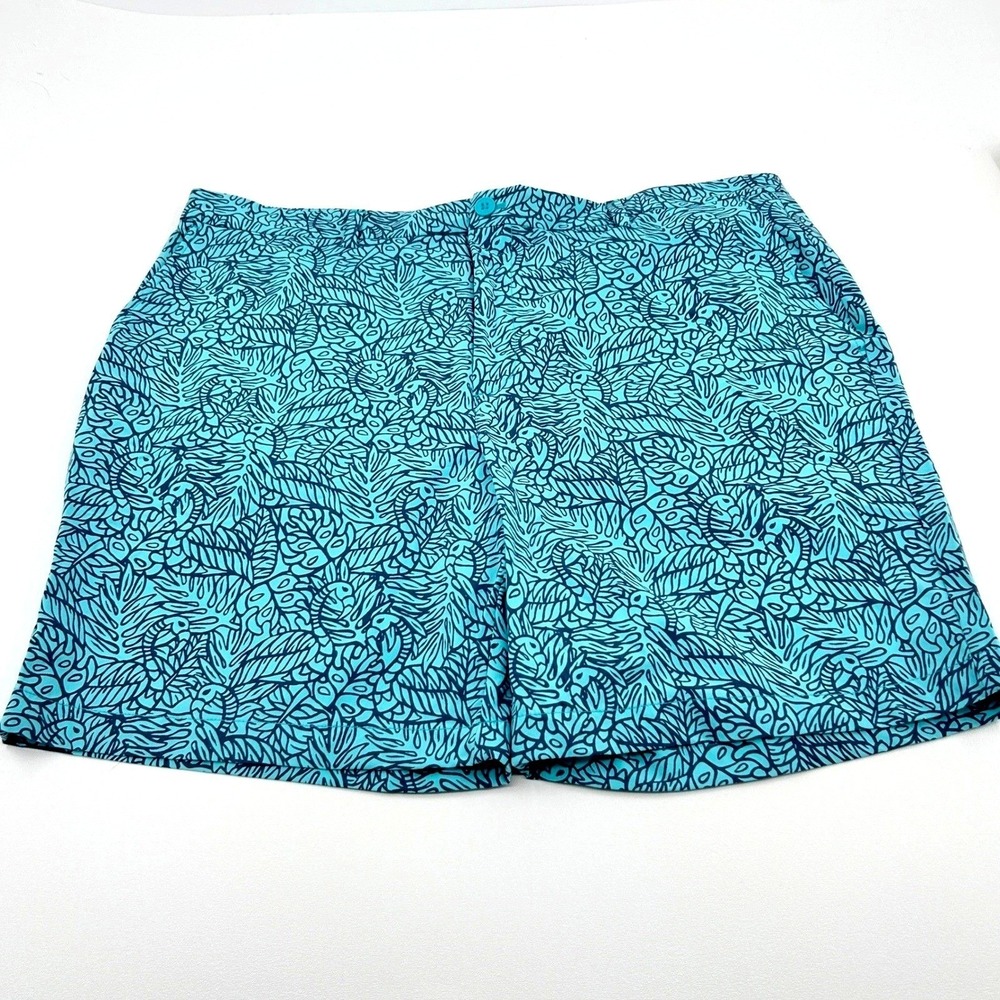 Vineyard Vines Breaker Short Mens 42 Blue Performance Flamingo Print Coastal